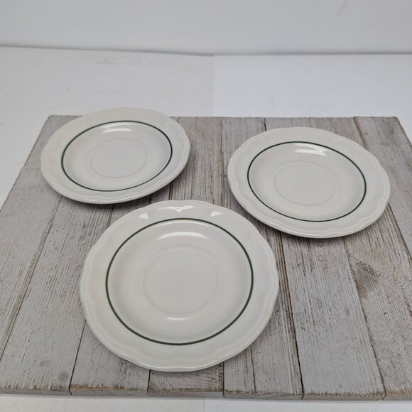 Pfaltzgraff Snow Village Set of 3 Saucers 4 Mugs Cups Tea Coffee Vintage - Picture 6 of 8